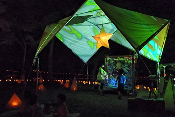 2014年7月26日　「光る森」光と映像の祭典
